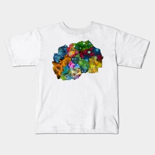 Spirograph Patterned North Macedonia Municipalities Map Kids T-Shirt